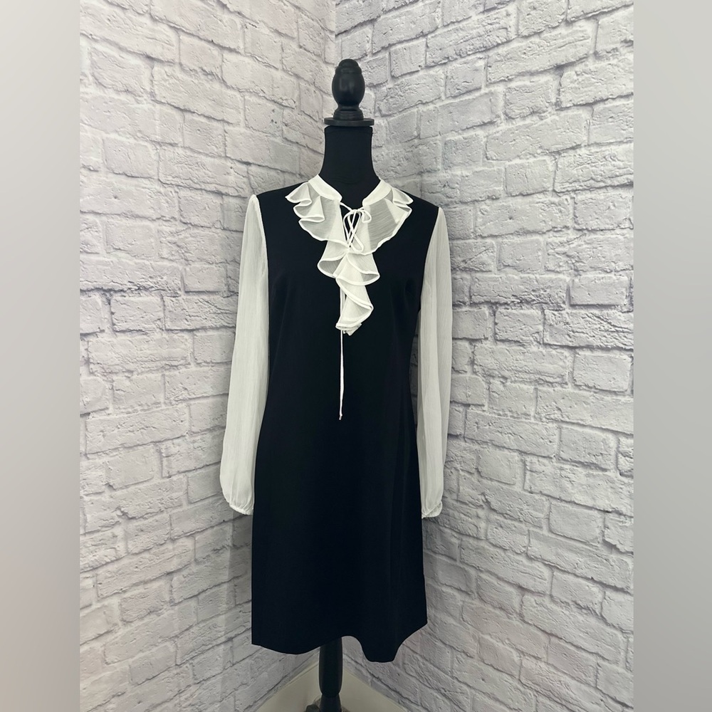 TOMMY HILFIGER
​Ruffle Mini A Line Dress - Picture 5 of 10